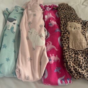 Carters Cozy Animal Print Onesies Set of 4